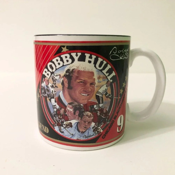 1994 Sports Impressions Chicago Blackhawks Bobby Hull No 9 Mug - Picture 11 of 14